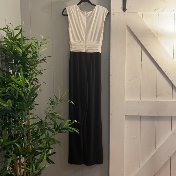 Ralph Lauren White/Black Jumpsuit - size 8 - Picture 6 of 7